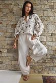 Hush Pillow Cotton Spot On Nero Boyfriend Shirt Calico